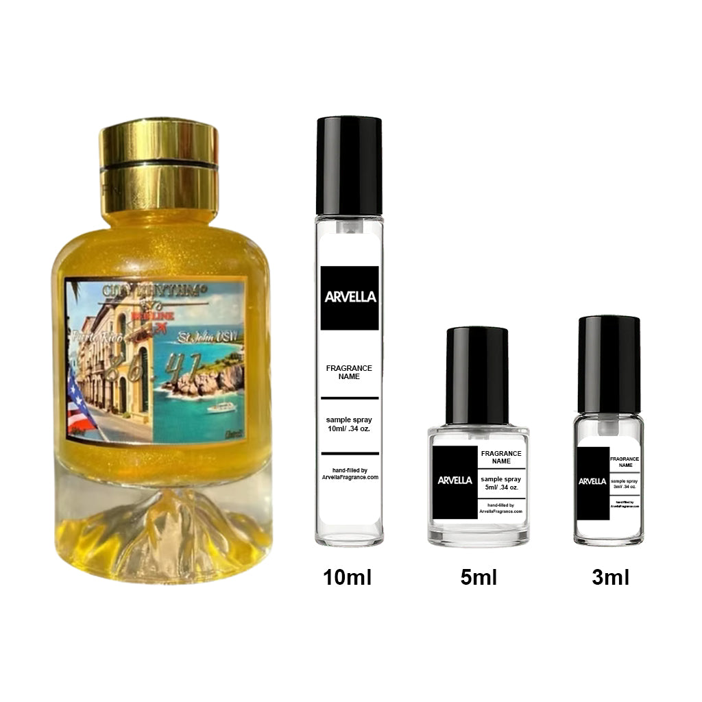 City Rhythm 86.41 Sample 10ml Spray - Arvella Fragrance